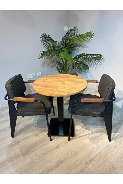 trendloom Yuvarlak Cafe Masa Sandalye