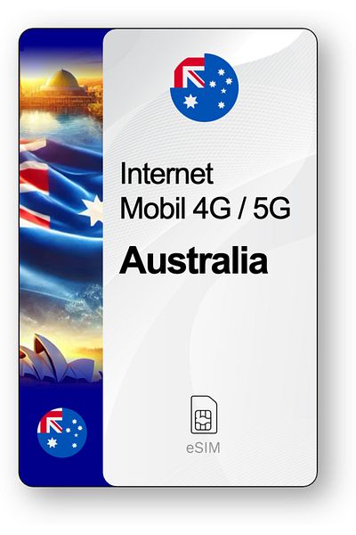 netSIM eSIM Internet Australia, valid for 30 days, Unlimited traffic, Standard