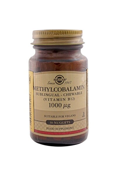 Solgar Methylcobalamin B12 1000 mcg 30 Dilaltı Tableti