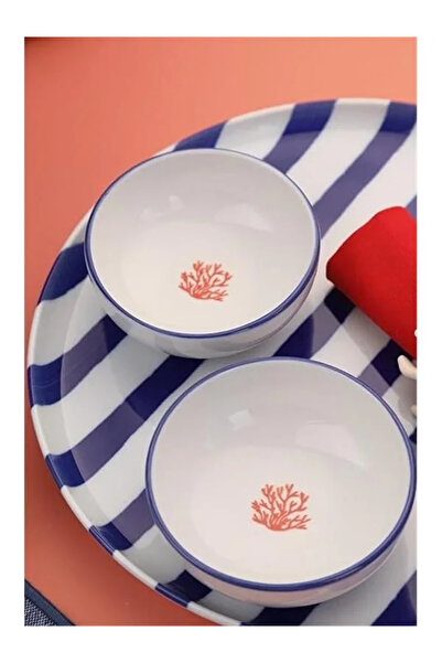 Kütahya Porselen Moderna 8 cm Bowl Coral Paradise - 4 Piece Set