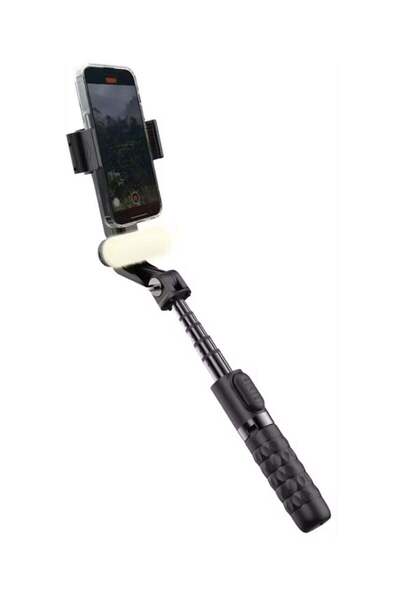 porodo مثبت جيمبال رباعي القاعدة مع ضوء تعبئة قابل للفصل، نطاق حامل التركيب من 10.87 إلى 15.04 سم، أ