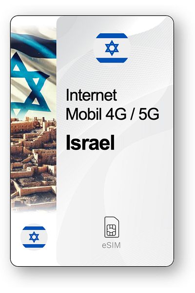 netSIM eSIM Internet Israel, valid for 15 days, Unlimited traffic, Premium