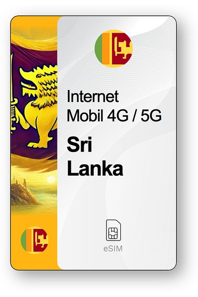 netSIM eSIM Internet Sri Lanka, valid for 30 days, 5 GB traffic