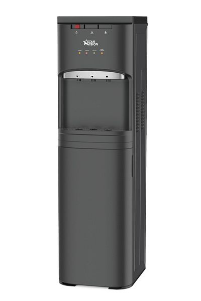 Star Vision 3 Lt Water Dispenser, 3 Temperature, Bottom Water Loading, Kids Lock, Stylish Black