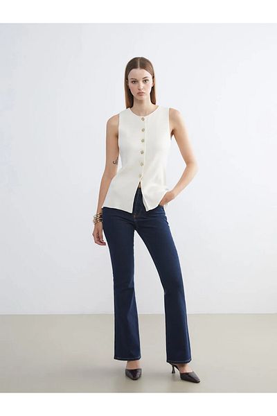 LC Waikiki Lcw Jeans Black Flare Women's Jean Pants