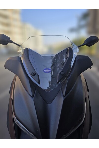MOTOCAM Yamaha Xmax 250 Ön Cam 2018-2022 Model 36cm Şeffaf Renkli 4mm ORİJİNA...