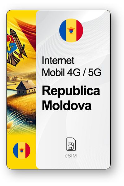 netSIM eSIM Internet Republic of Moldova, valid for 30 days, Unlimited traffic, Premium