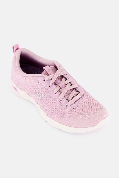 SKECHERS Women Lavish Wish Arch Fit Lace Up Outdoor Shoes, Dusty Purple