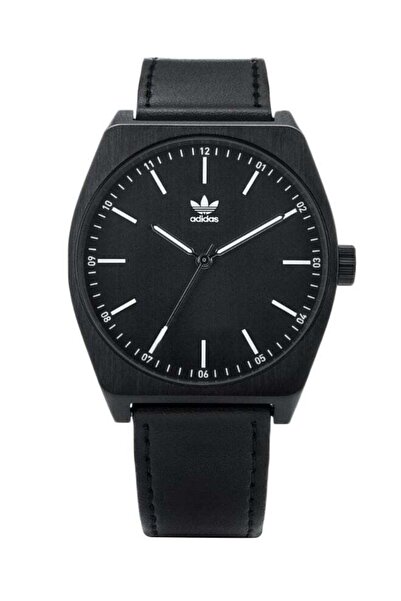 adidas Men's Leather Analog Watch Z05-756-00 - 38 mm - Black