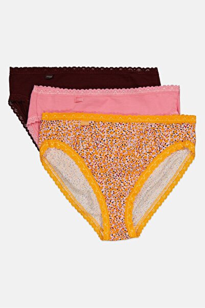 SLOGGI Women 3 Pack Allover Print Briefs, Multicolor