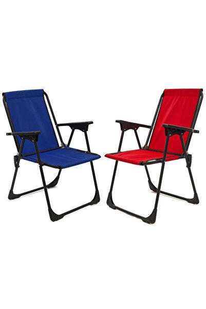 Exent 45x60 Katlanır Masa + 2 Adet Kamp Sandalyesi, Çift dikişli 120 kg kapasiteli-KIR-LAC-MER