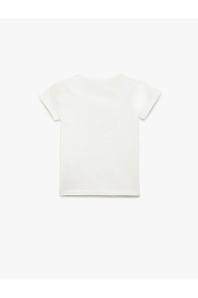 Koton New Season Cotton Short Sleeve Crew Neck Printed T-Shirt