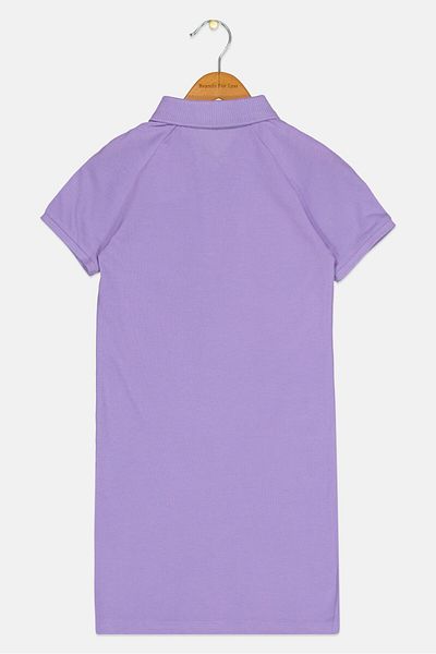 GAP Kids Girl Brand Logo Polo Shirt Dress, Purple