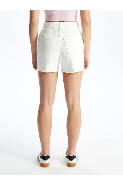 LC Waikiki High Waist Slim Fit Women's Jean Shorts