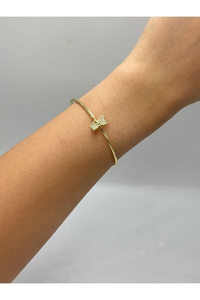 MyladyAccessoriess Zircon Stone Detailed Cat Steel Handcuffs