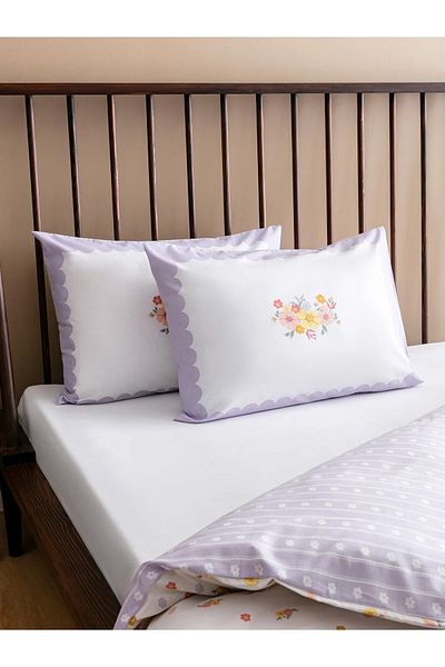 LC Waikiki Floral Printed Double Duvet Cover Set