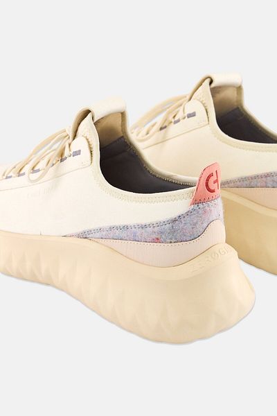 Cole Haan Women Wide Generation Zgrand II Lace Up Sneaker, Ivory