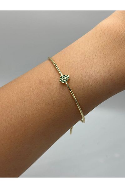 MyladyAccessoriess Leaf Detailed Steel Thin Handcuffs