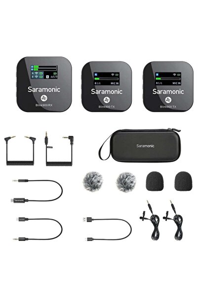 Saramonic Blink900 B2 2.4GHz Dual-Channel Wireless Microphone System