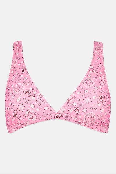 aerie Women Allover Print Padded Bra, Multicolor