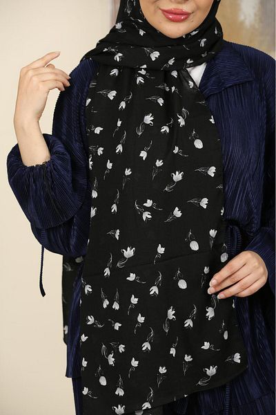 WOHOME Mini Patterned Gathered Shawl-Ironing Light Structure, Special Texture That Breathes Air, Large Size, Thin and Delicate
