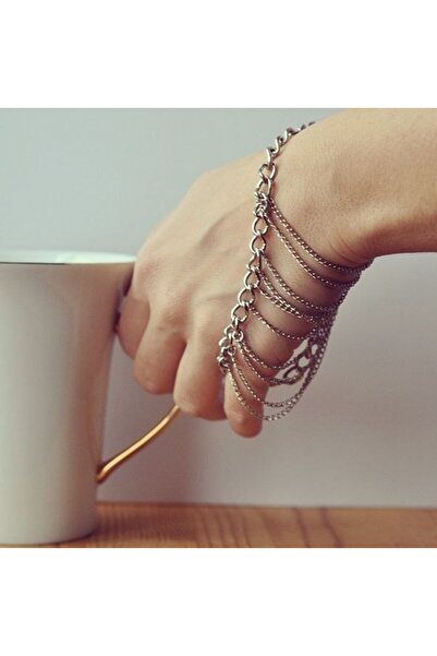 Shiklik إكسسوار سوار شاهميران نسائي أنيق ومزين بسلسلة