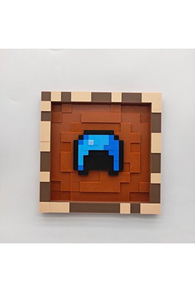 Minecraft (ITEM FRAME) Eşya Çerçevesi Dekoratif Mıknatıslı Duvar Dekoru 1 Adet Çerçeve 1 Adet Kask