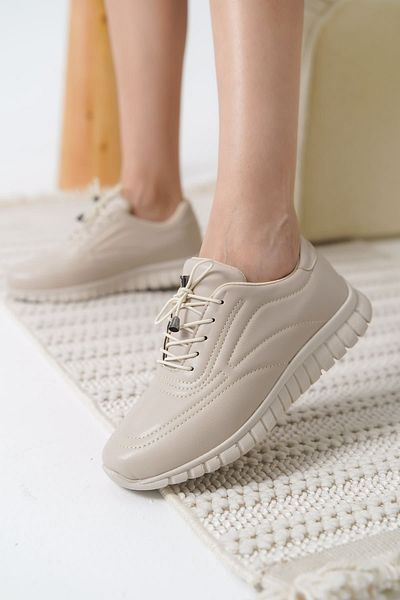 ripuvainen Bravel Women's Memory Foam Insole Sports Shoes Sneaker - Beige