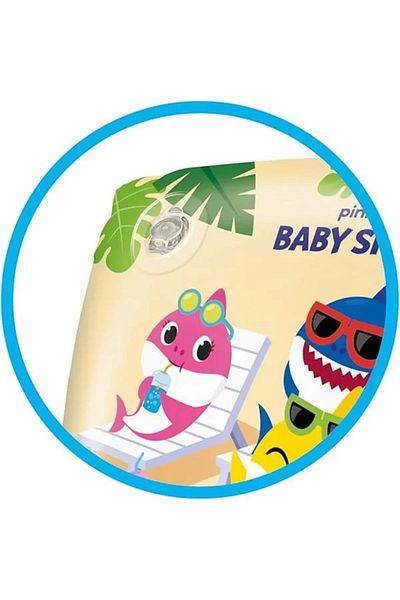 ShopZum 16933 Baby Shark Arm Sleeve 23 Cm, Water Sports, Beach Material, Inflatable Product, Swimming Accessory, Camping