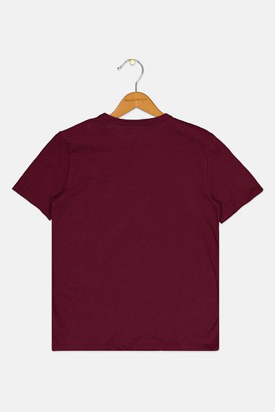 GAP Kids Boy 2 Piece Crew Neck Short Sleeve Graphic Print T-Shirt, Plum