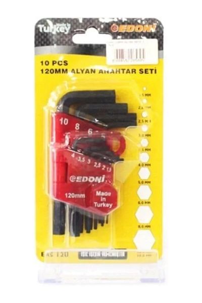 Eltos Edoni 120 mm allen set 10 piece allen