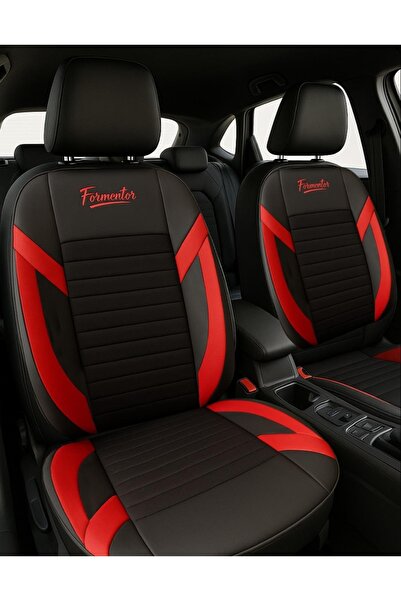 Esin Nove غطاء مقعد السيارة من ريش التايلاندي باللون الأحمر المتوافق مع ميتسو...