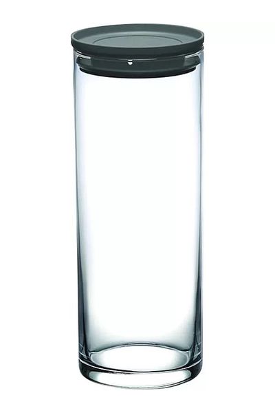 STOREMAX Breakfast Storage Jar - 1250 Cc - 2 Pieces - Gray Lid