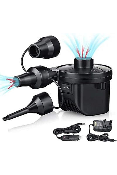 Arabest Electric Air Pump,Portable Air Mattress Pump, Inflation Pump, Inflator Deflator Air Pumps wi