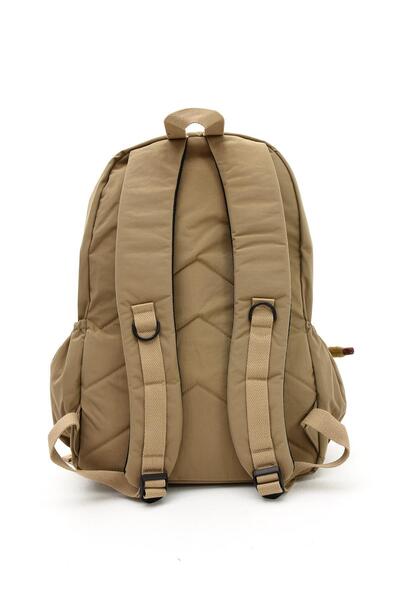 H&D COLLECTİON Unisex Water Resistant Crinkle Fabric Multi-Eye Large Size Navy Blue Color School and Backpack 3015