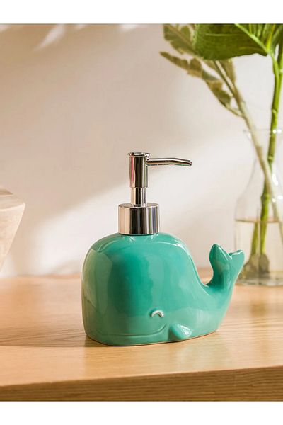 LC Waikiki Lcw Home Green Whale Figured Liquid Soap Dispenser
