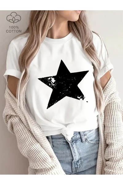 CLASİVA Shining Star Season Product Stylish Modern Design Printed Women's Uni...