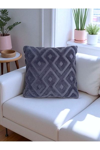 nunuteks evinizi renklendirin Bohemian Special Design Wellsoft Throw Pillow Cover |   Double Sided 43X43 cm - Anthracite