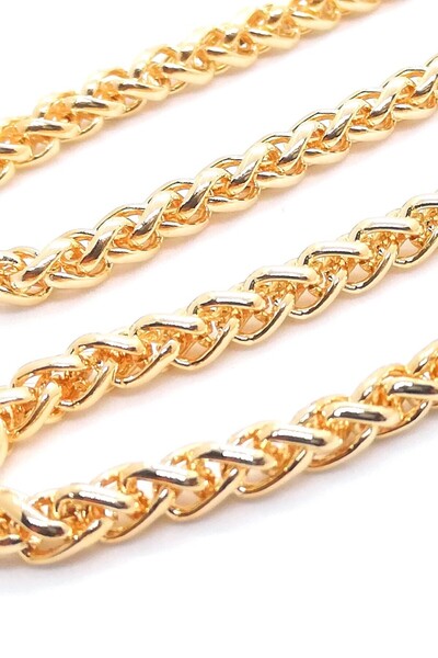 Vavely Altın Renk Unisex Angelus Lufigo Model Kalın Zincir Kolye