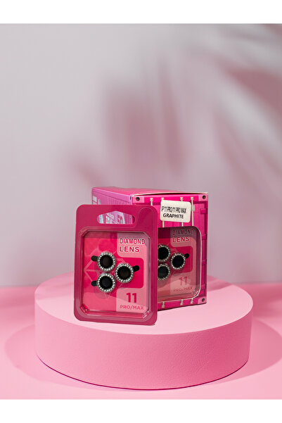 ZLTECH iPhone 11Pro/11Promax Uyumlu Taşlı Kamera Lens Koruyucu