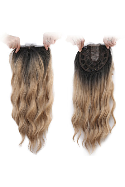 Suzan Peruk Gerçek Saç Dokusunda Sentetik Tül Tepelik