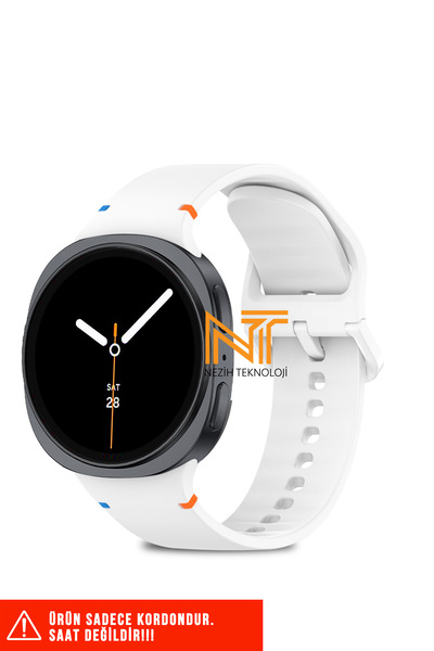 Nezih Case Samsung Galaxy Watch 8 40mm / Watch 8 44mm Uyumlu Silikon Kordon