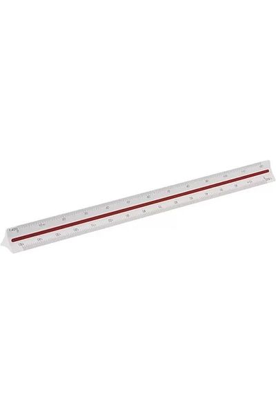 Mu Art Ahşap Office and Stationery 240014 Scale Ruler, 30 cm