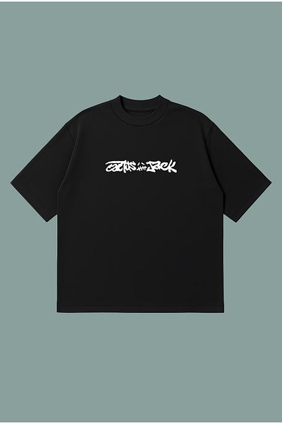 PURE POWER Cactusj Graffiti Boxy Fit Oversize Unisex Tshirt – Printed T-Shirt |   Streetwear