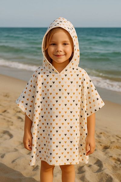 Tly Home Textiles Muslin Poncho (6-8 Years)