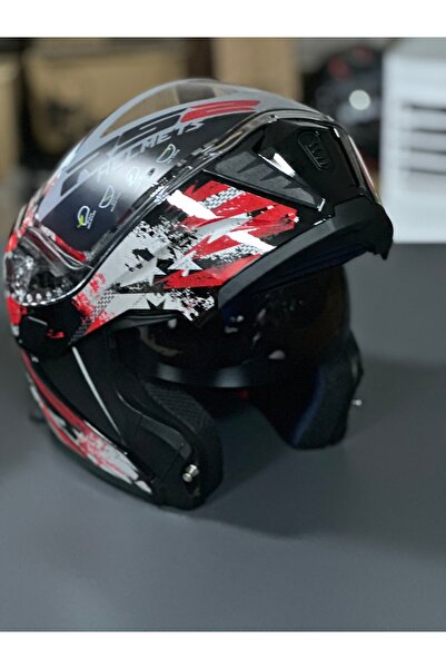 Palas Motor Motokaskk Çene Açılır Kask RS2 / BÜYÜK BEDEN / ÇELİK MEKANİZMALI / Ece 22.06 Sertifikalı