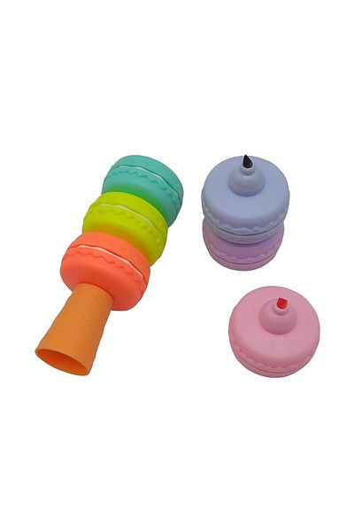 ForWhat 6Colors Macarons Highlighter Macarons Pen for Office Home Office