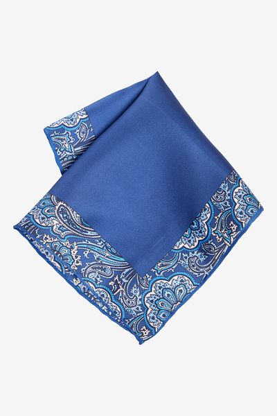 ALTINYILDIZ CLASSICS Men's Navy Blue Silk Handkerchief