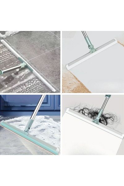 ForWhat Telescopic Moving Head Glass Floor Squeegee Apparatus for Bureau Home Office Hygiene