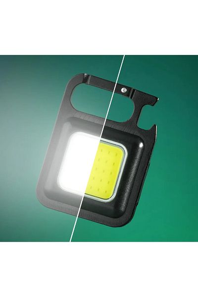 OEM Pocket flashlight, LED, 4 lighting modes, USB charging, 500 lm, Black